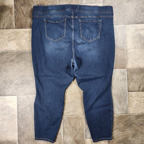 Torrid Lean Jeans Womens 4S Blue Denim Skinny Pull On High Waist Plus Size - Picture 2 of 8